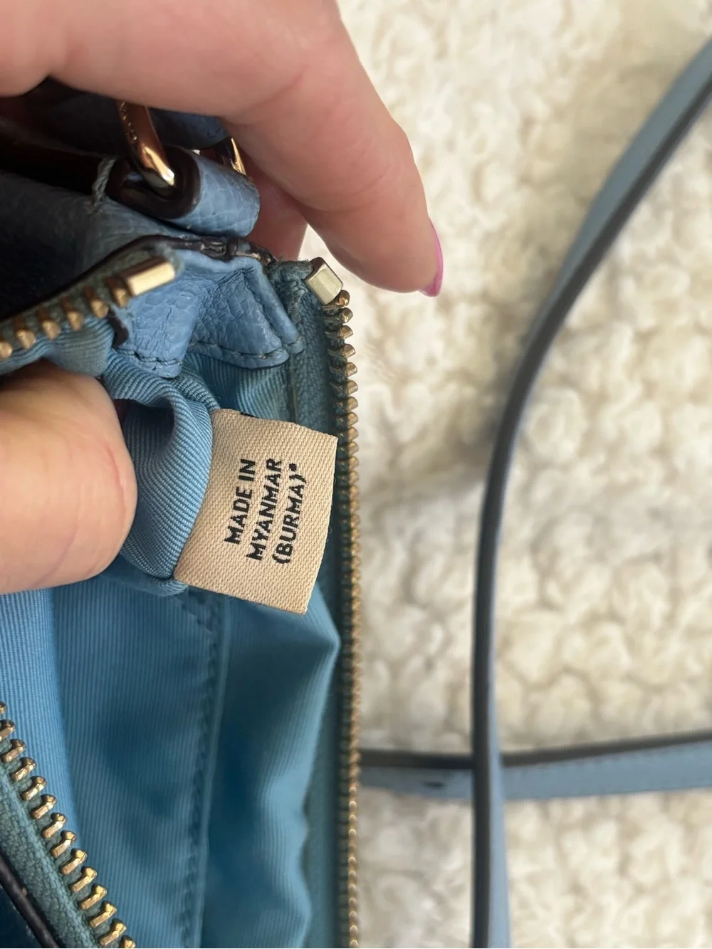 Authentic Coach Crossbody Bag w/ Authentic Repurposed Charms Keychains